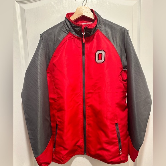 Ohio State Buckeyes Jacket Wind Breaker Campus Classics by The Oval Size: Medium - Picture 2 of 12